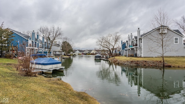 water view with a residential view