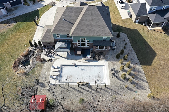 birds eye view of property