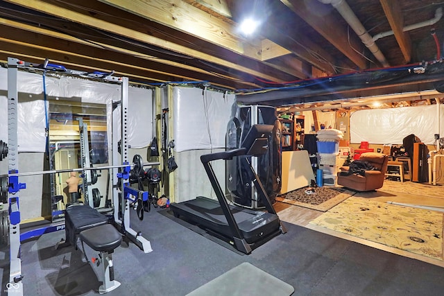 view of workout room