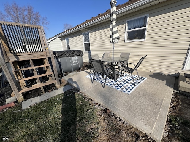 view of patio / terrace with outdoor dining area