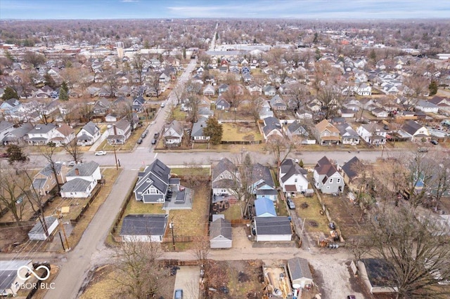 drone / aerial view featuring a residential view