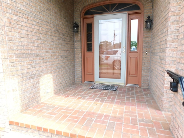 1229 E Tara Rd, Greensburg, IN 47240 - property entrance with brick siding