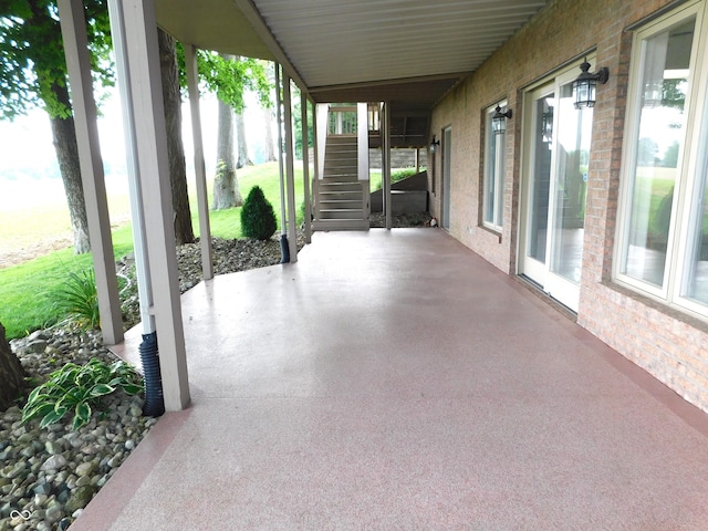 1229 E Tara Rd, Greensburg, IN 47240 - view of patio with stairs