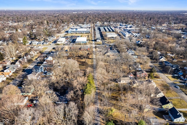 drone / aerial view with a residential view