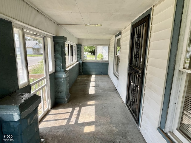 exterior space with covered porch