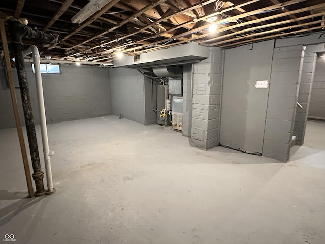 view of basement