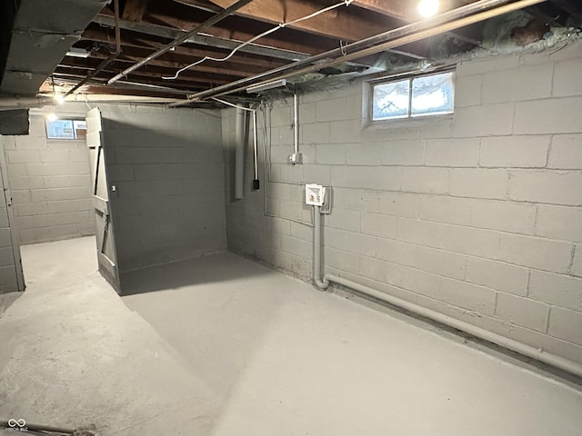 view of basement