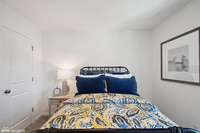 bedroom featuring carpet flooring