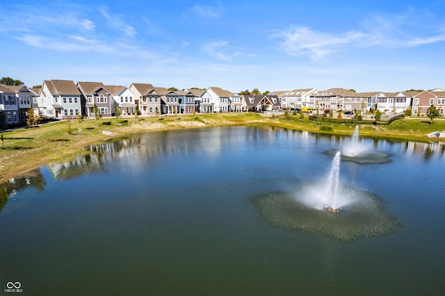 view of water feature featuring a residential view