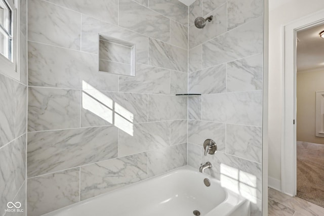 3645 N Delaware St, Indianapolis, IN 46205 - full bathroom featuring washtub / shower combination