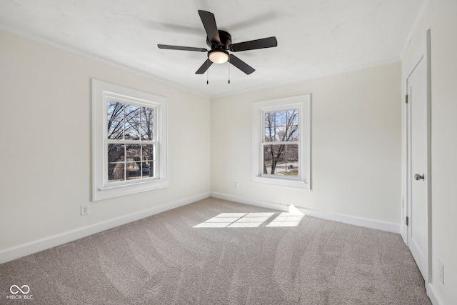 3645 N Delaware St, Indianapolis, IN 46205 - unfurnished bedroom featuring crown molding, carpet flooring, and baseboards