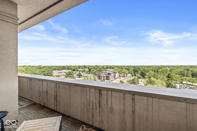 view of balcony