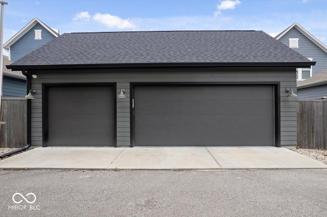 2026 Alvord St, Indianapolis, IN 46202 - garage featuring fence