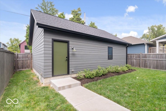 2026 Alvord St, Indianapolis, IN 46202 - view of outdoor structure featuring a fenced backyard