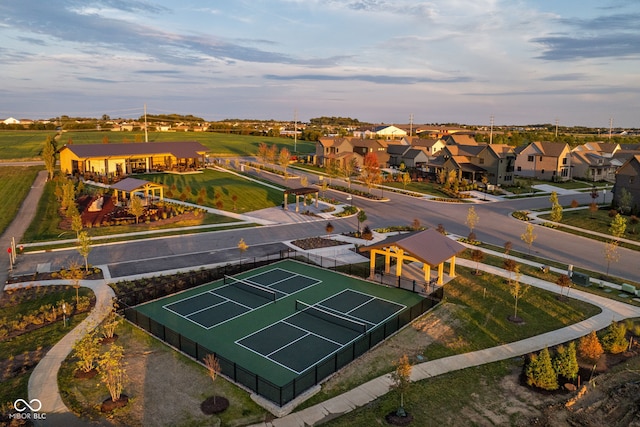 birds eye view of property featuring a residential view