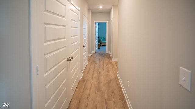 2349 S Copperstone Dr, New Palestine, IN 46163 - corridor with light wood-style flooring and baseboards