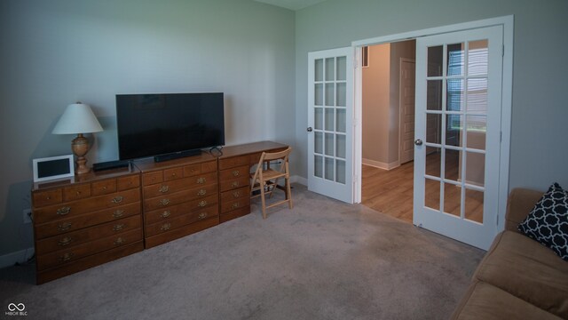 2349 S Copperstone Dr, New Palestine, IN 46163 - interior space featuring french doors and baseboards