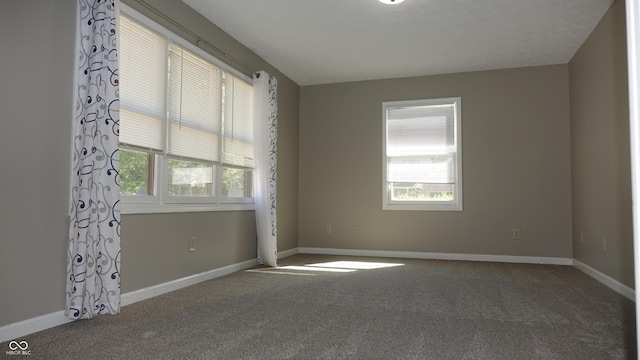 spare room with carpet and baseboards