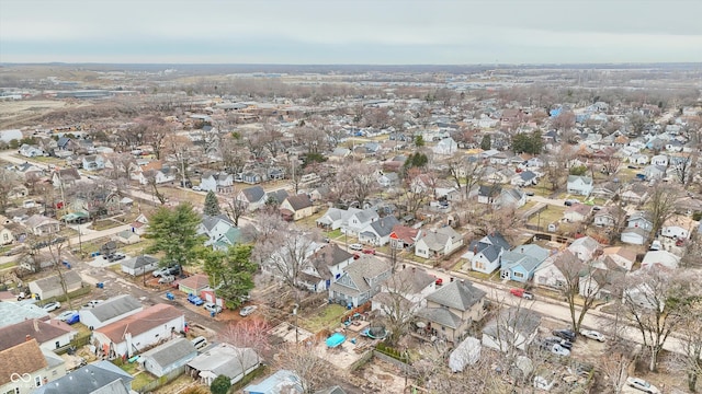 drone / aerial view with a residential view