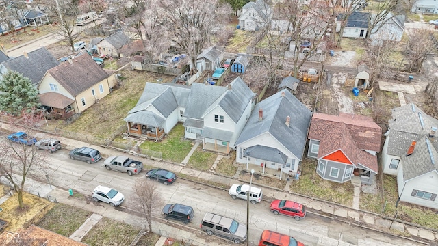 drone / aerial view featuring a residential view