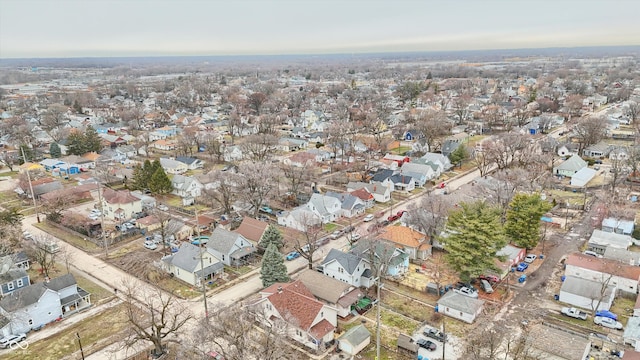 bird's eye view featuring a residential view