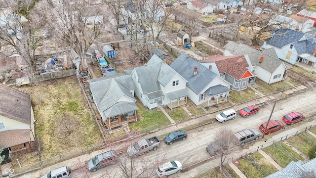 bird's eye view featuring a residential view