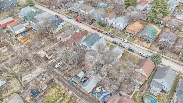 drone / aerial view featuring a residential view