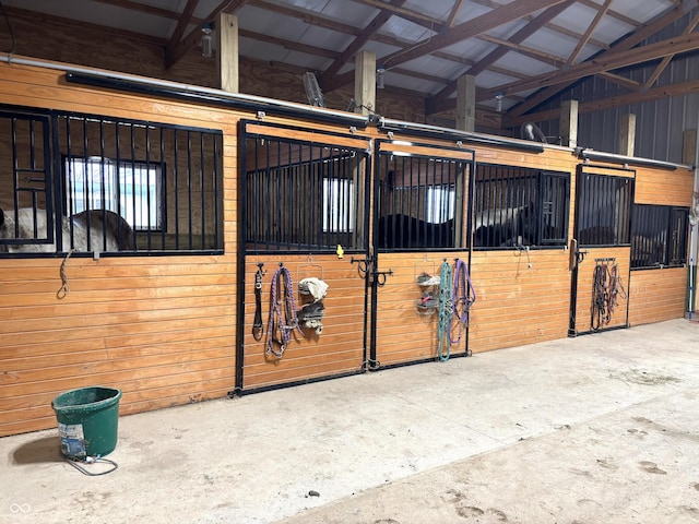 view of horse barn