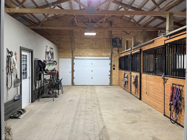 view of horse barn