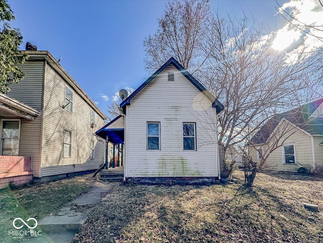 view of rear view of property