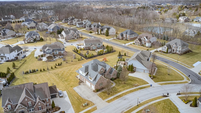 bird's eye view featuring a residential view