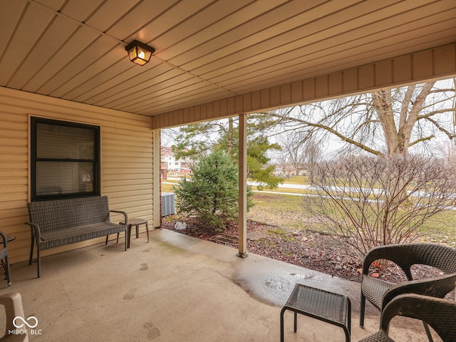 view of patio with cooling unit