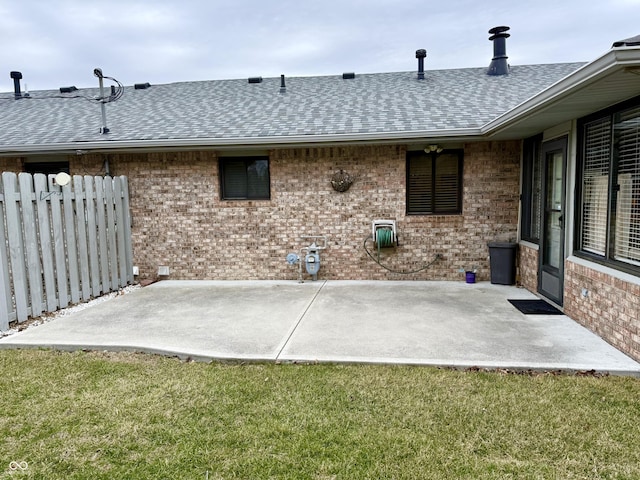 view of patio / terrace with fence