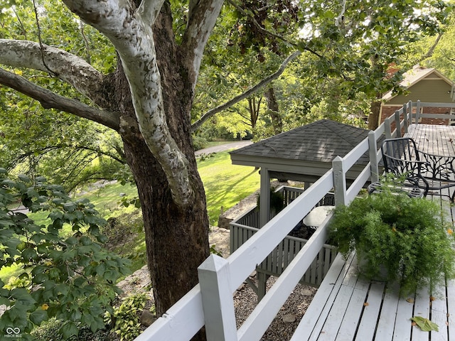 view of deck