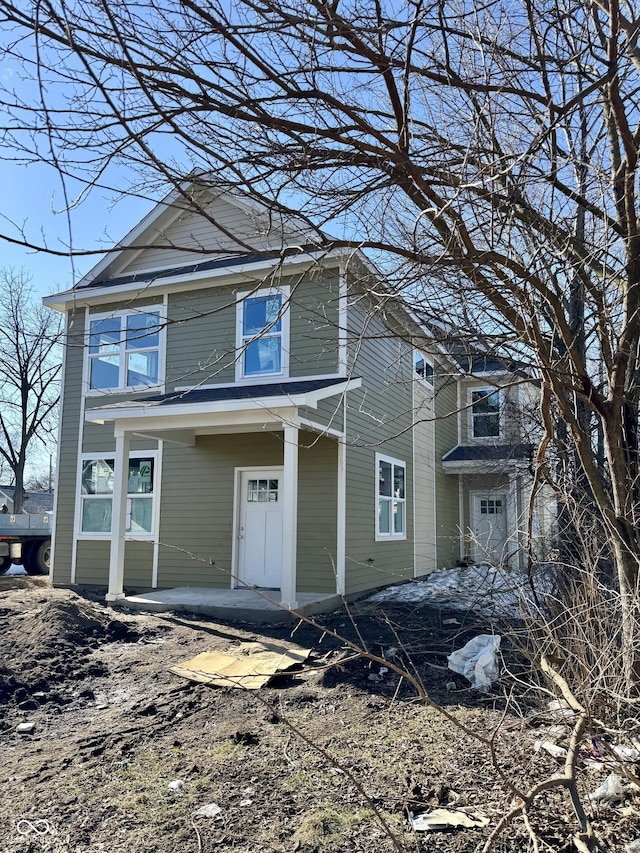 view of front of house featuring covered porch