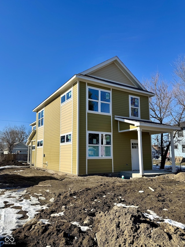 view of front of home