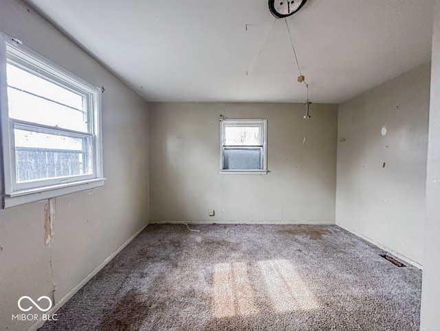 view of carpeted empty room