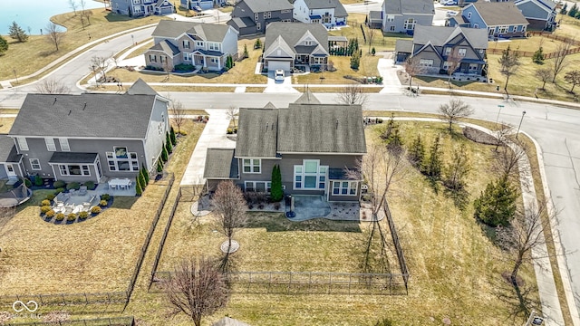 bird's eye view featuring a residential view