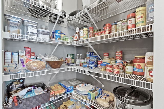 view of pantry