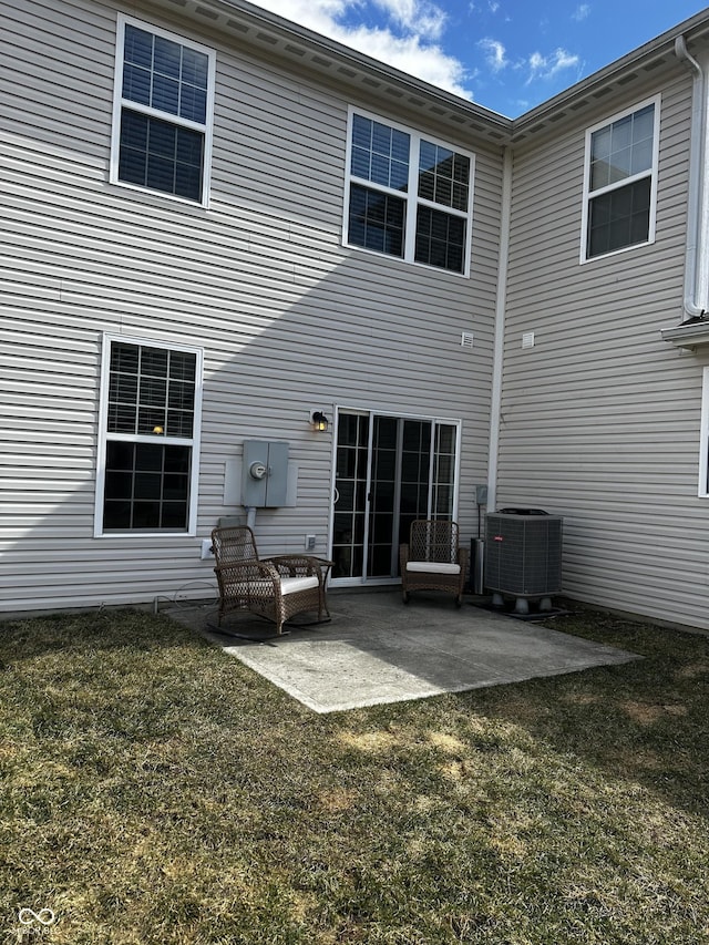 14309 Shooting Star Dr, Noblesville, IN 46060 - rear view of house featuring a patio area and a lawn