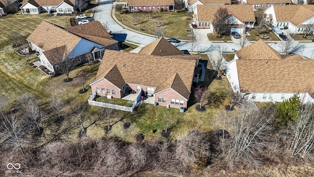 drone / aerial view featuring a residential view