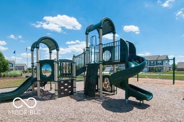 view of community jungle gym