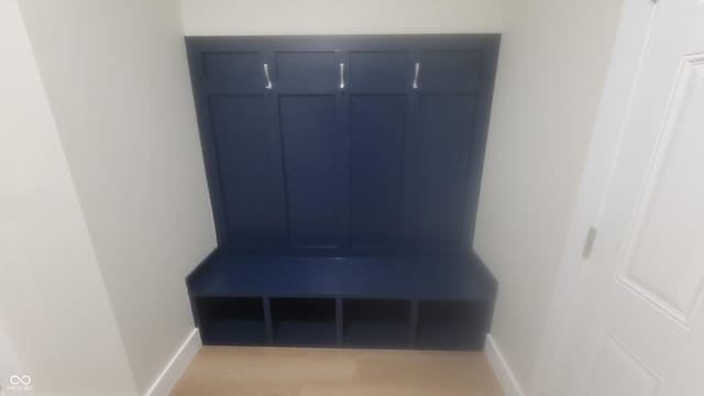 mudroom featuring baseboards