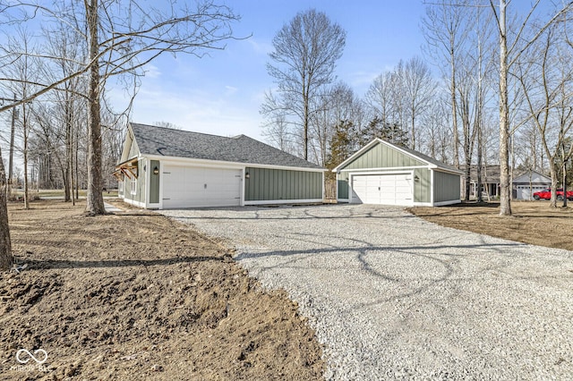 exterior space featuring driveway