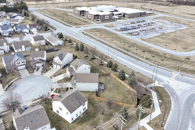 bird's eye view featuring a residential view