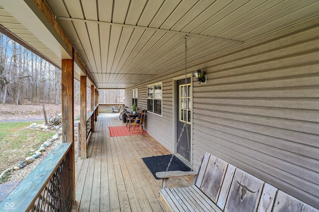 view of deck