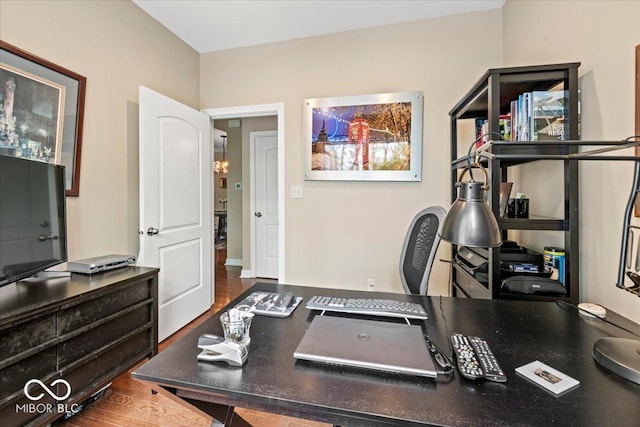 681 Greenford Trl N, Carmel, IN 46032 - office space featuring wood finished floors