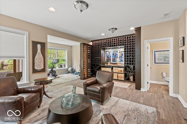 681 Greenford Trl N, Carmel, IN 46032 - living area with wood finished floors and recessed lighting