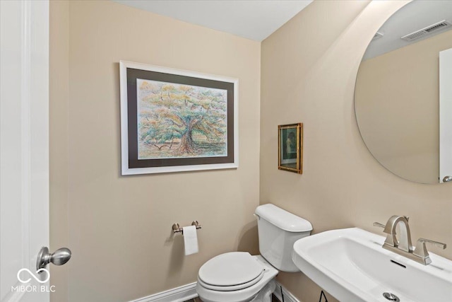 681 Greenford Trl N, Carmel, IN 46032 - half bath featuring a sink and toilet