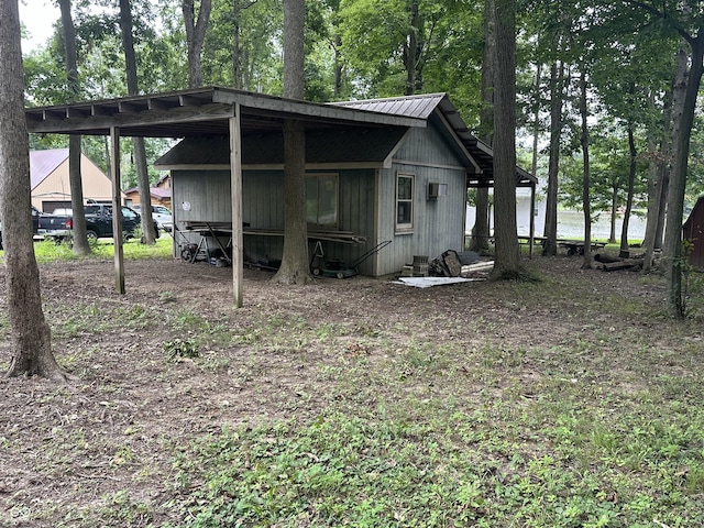 view of outdoor structure